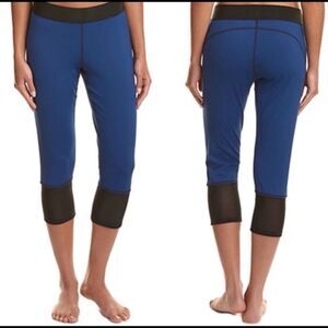 Athleta 10C Derek Lam Blue Mesh Capri Leggings